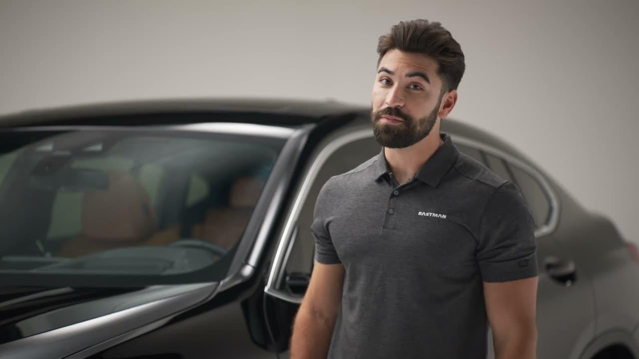 Installer beside a car finished in film — video poster